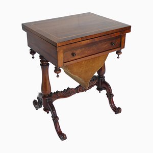 Viktorianischer englischer Spieltisch aus Palisander, 19. Jh