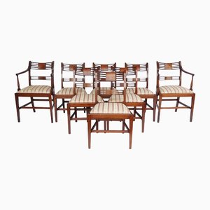 George III Mahogany Dining Chairs, Set of 8