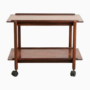 Mid-Century Danish Rosewood Cocktail Trolley