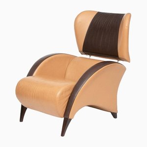 Spanish Armchair in Brown Leather