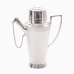 Art Deco British Silver-Plated Cocktail Shaker by Keith Murray for Mappin & Webb, United Kingdom, 1930s