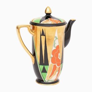 Art Deco Orient Coffee Pot by Crown Devon, 1930s