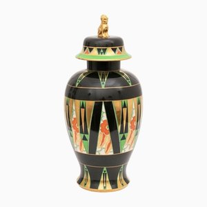 Art Deco Temple Vase von Enoch Boulton, 1930er