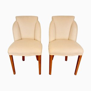 British Art Deco Cloud Back Chairs by Harry & Lou Epstein, 1930, Set of 2