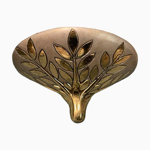 Italian Art Brass Single Sconce, 1970s
