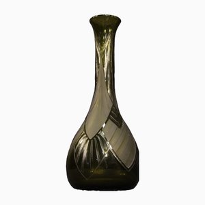 French Glass Vase by Legras, 1920s