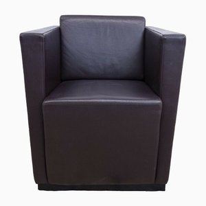 Sedia Elton in pelle di Walter Knoll, anni '90