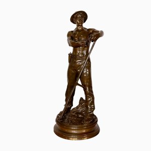 Gaudez, Faucheur, 1890er, Bronze