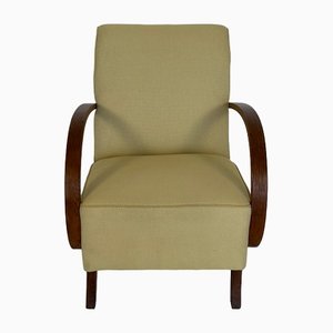 Padded Armrest Chair by Jindřich Halabala, 1950