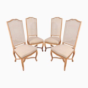 20th Century Louis XV Regency Style Beech Chairs, Set of 4