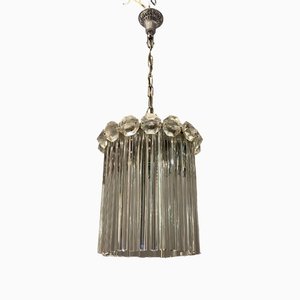 Lámpara colgante Trilobi italiana de cristal de Murano, años 60