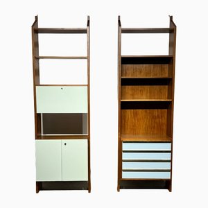 Bibliothèque Vintage en Bois, 1960, Set de 2