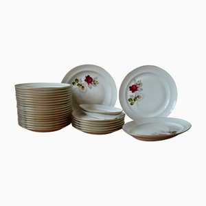 Limoges Porcelain Dinner Service, 1950s, Set of 29