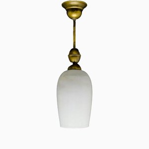 Lámpara colgante estilo Art Déco, Polonia, años 50