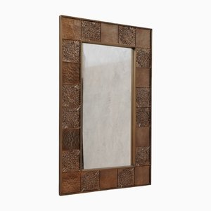 Murano Glass & Brass Wall Mirror, 1990s