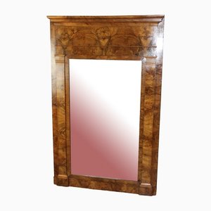 Vintage Spiegel mit Rahmen aus Nussholz