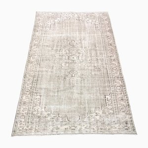 Handmade Faded Dove Gray Rug