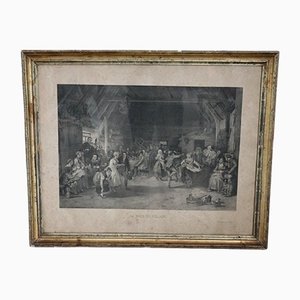 Lith. de Villain, Figurative Scene, 19th Century, Lithograph, Framed