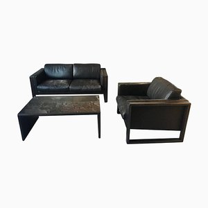 Cubic Livingroom Set by Walter Knoll for Walter Knoll / Wilhelm Knoll, 1970s, Set of 3