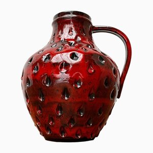 Vase en Poterie Fraise par Fratelli Fanciullacci pour Bitossi, Italie, 1960s