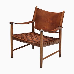 Safari Chair attributed to Arne Norell, Sweden, 1960s