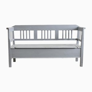 Hungarian Grey Settle Bench, 1920s