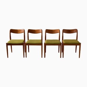 Teak Chairs by Johannes Andersen for Uldum Design, 1970s, Set of 4
