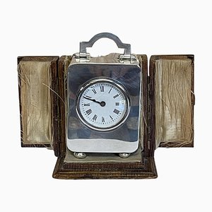 Small Sterling Silver Carriage Clock from Asprey & Co. London, 1913