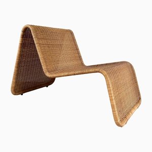 Vintage Hestra Wicker Lounge Chair by Tito Agnoli for Ikea