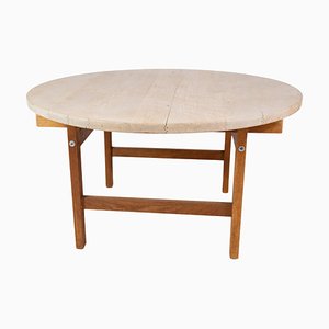 Table Basse Ronde par Hans J. Wegner pour PP Møbler, 1960s