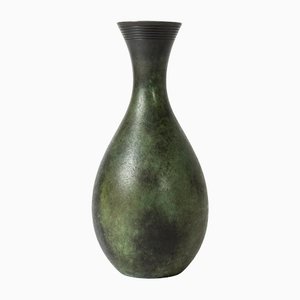 Patinierte Bronze Vase von Gab, 1930er