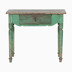 Bureau Scandinave Peint en Vert, 1820s