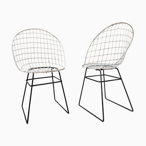 Set of Wire Chairs by Cees Braakman and Adriaan Dekker for Pastoe, 1957