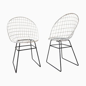 Wire Chairs by Cees Braakman and Adriaan Dekker for Pastoe, 1957, Set of 2