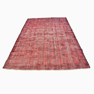 Tapis Antique Rouge et Noir, Turquie