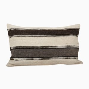 Turkish Striped Wool Handmade Cushion Cover, 2010s