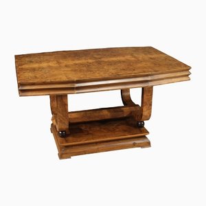 Art Deco Italian Wooden Table, 1950s