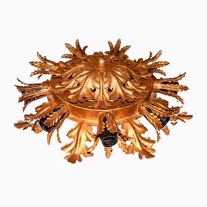 Large Florentine Chandelier attributed to Banci Firenze, Italy, 1960s