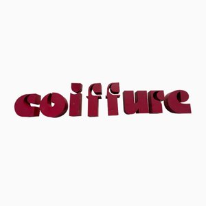 Coiffuree Typography, France, 1970s