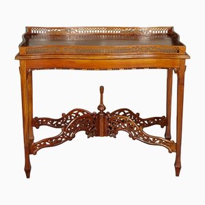 Table Console Style George III Chippendale Antique