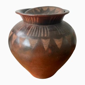 Large Vintage Indonesian Clay Vase, 1970s