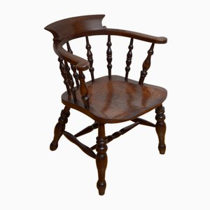 Viktorianischer Smokers Bow Chair, 1890er