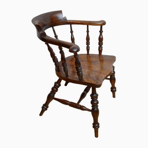 Viktorianischer Smokers Bow Chair, 1890er