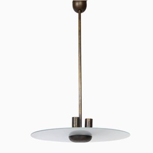 Bauhaus Functionalist Ceiling Lamp attributed to Franta Anyz, 1930s