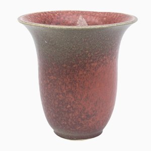 Vaso in ceramica verde bordeaux