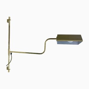Adjustable Brass Wall Lamp, 1970s