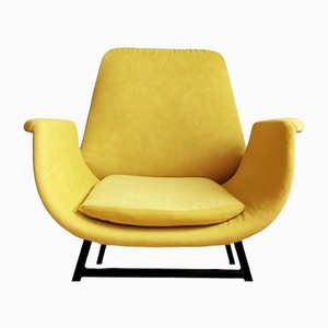 Poltrona gialla nello stile di Alvin Lustig, anni '60
