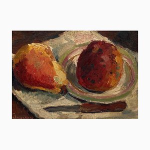 Jean Denis Malcles, Still Life with Fruits, 1932, Oil on Cardboard