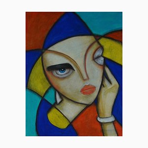 Samantha Millington, Tamara, 2022, Oil, Acrylic & Pastel on Canvas