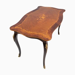 Rococo Rosewood Marquetry Coffee Table, 1930s